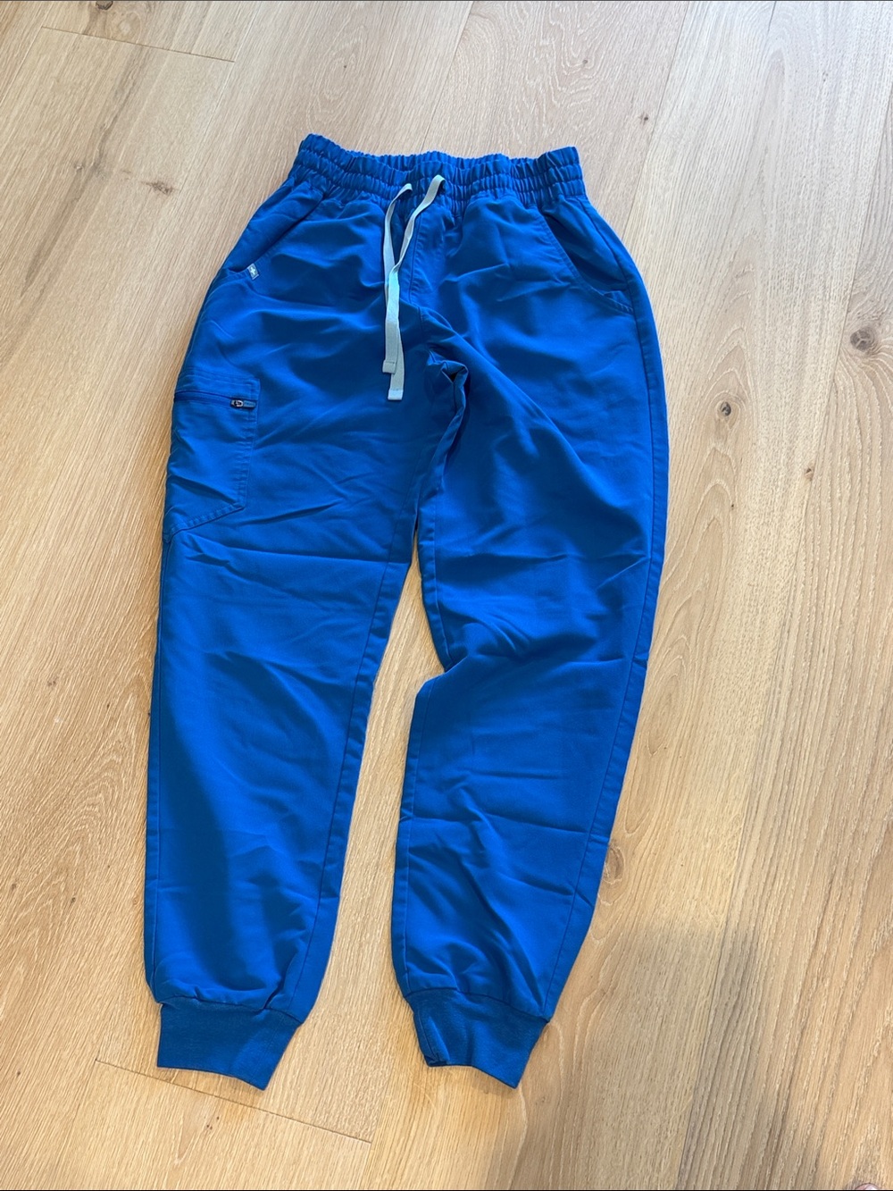 Figs Women’s Small HIGH WAISTED royal blue Jogger Pants with Drawstring